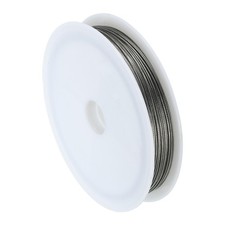 82 Feet 22 Gauge Tiger Tail Beading Wire Soft Steel Craft Wire, Silver Tone