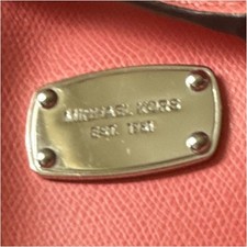 Michael Kors Pink Satchel Top Handle Zip Closure Detachable Crossbody Strap Gold