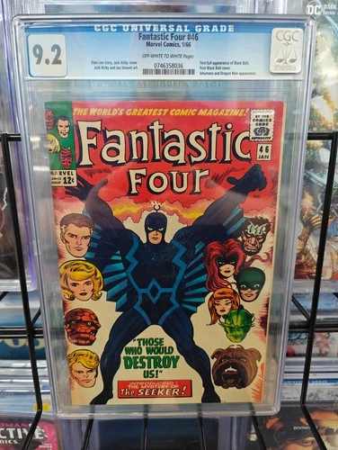 FANTASTIC FOUR #46 (1966) - CGC GRADE 9.2 - MARVEL 1ST FULL BLACK BOLT APP