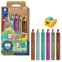 Staedtler Noris® Junior 1402 Duo Buntstifte Farbsortiert, 1 Set