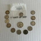 Silver Dimes Lot 1 Quarter 11 Roosevelt 1 Mercury