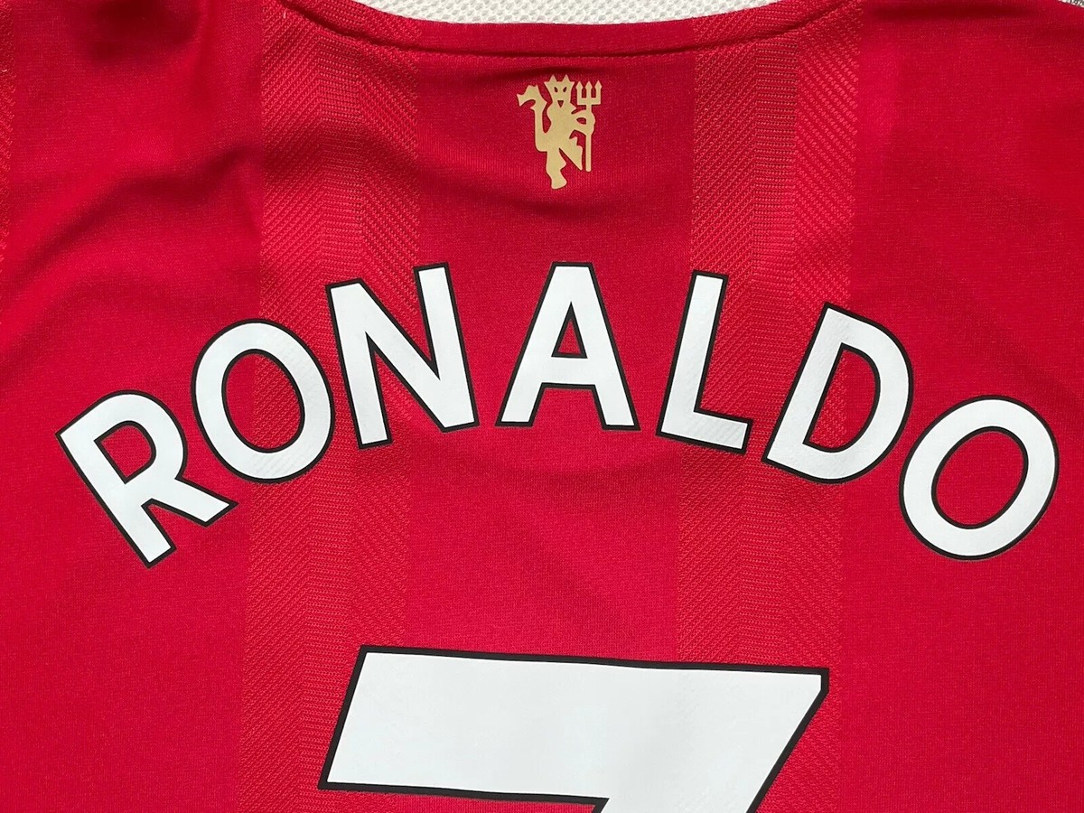 2021/22 Manchester United Authentic Home Jersey #7 Ronaldo 2XL 
