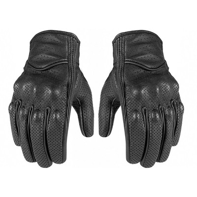 Touch Screen Motorcycle Leather Full Finger Gloves Motorbike Bikes Moto ATV Mens