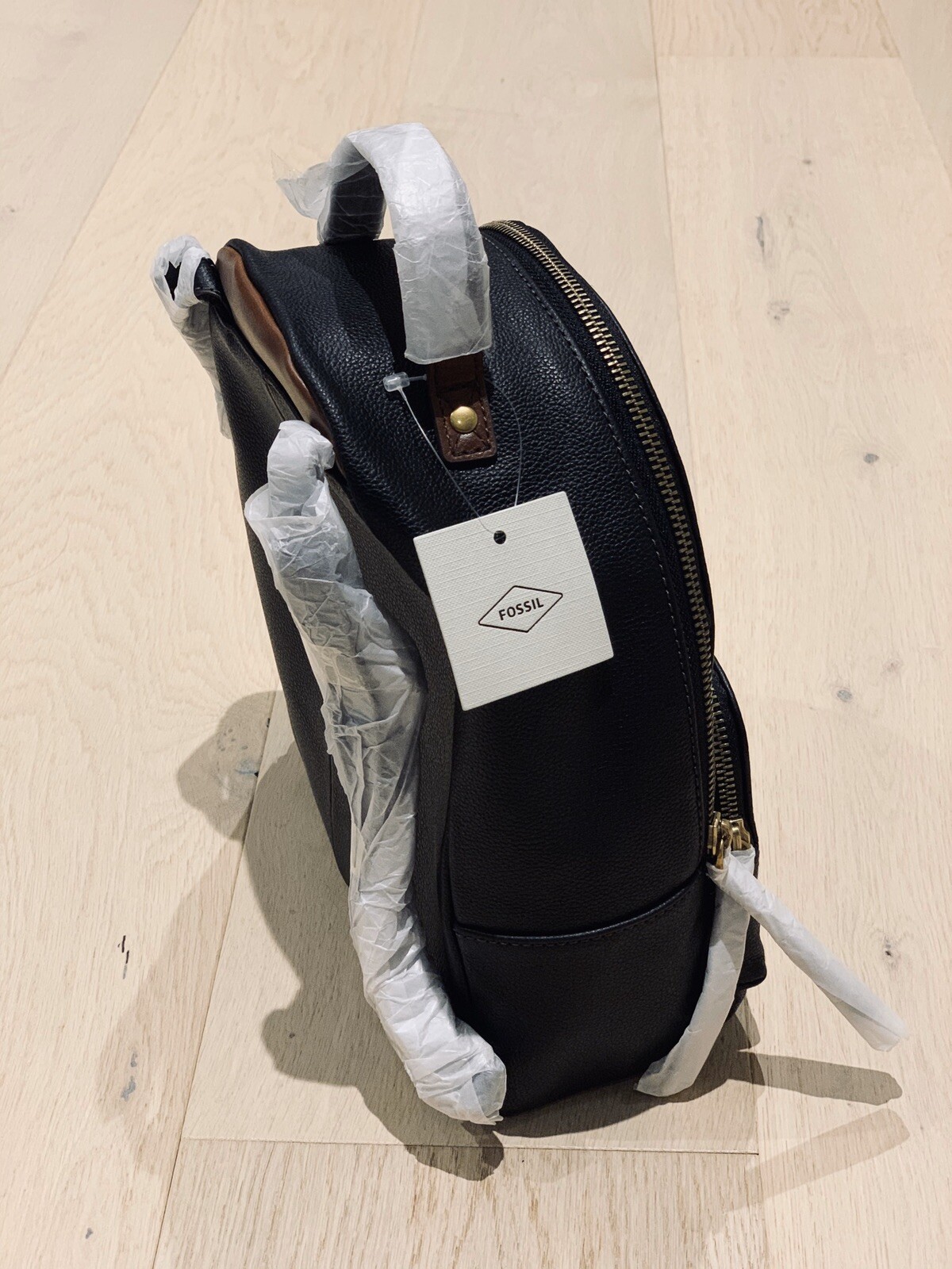 Fossil Felicity Backpack Black Leather 