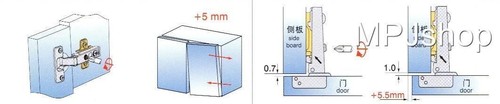 Soft Close Hydraulic Cabinet Hinges Full Half Inset Overlay Face Frame Frameless - 第 5/13 張圖片