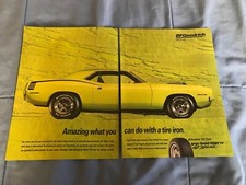 1995 BFGoodrich Tires Vintage Ad with Plymouth Hemi 'Cuda
