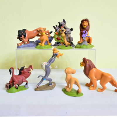 9 Figurines Le Roi Lion Pour Gâteau Ou Jouet - Simba, Nala, Rafiki... PVC, 3 Pouces, Neuf Sous Blister
