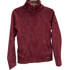 Kerrits Youth Large Flex Fleece Jacket Warm Up Purple Equestrian Full Zip