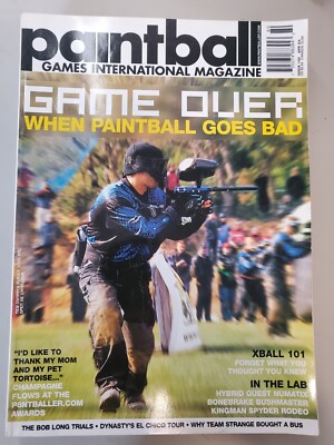 RARE Paintball Games Int'l PGI Print Magazine April 2004 Xball 101, Bob Long