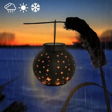 Outdoor Lanterns  Solar Lantern Outdoor Hanging Solar Lights, Garden Lamp Metal