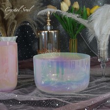 Crystal Soul Crystal Singing Bowl 6Inch 432Hz Customizable with Accessories