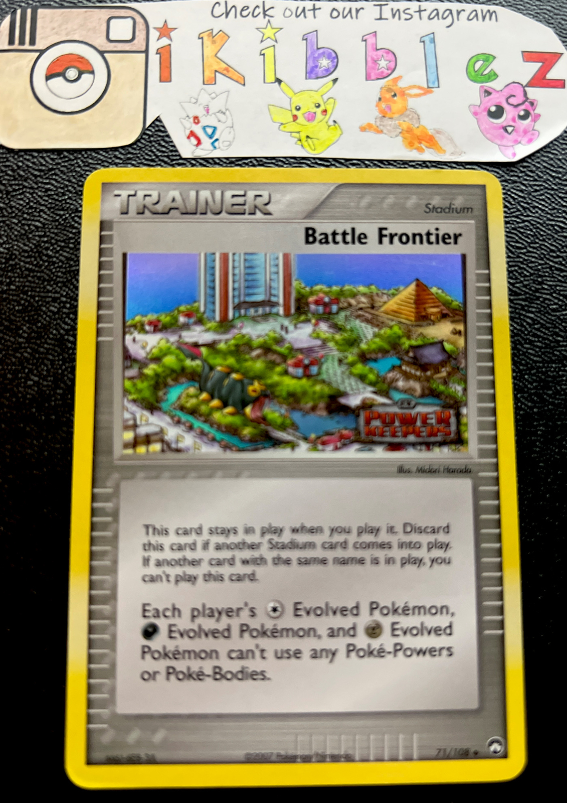 Battle Frontier 71/108 LP Holo Foil Vintage Power Keepers Stamped Pokémon Card!