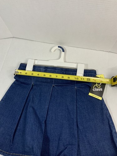 Girs' Pleated Denim Skirt - Art Cass™ Size L. new with tags - Picture 3 of 7