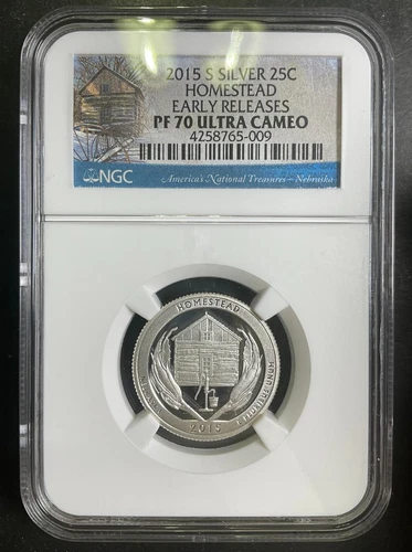 NGC PR70 2015-S Homestead ER Quarter 25c PERFECT PF70UC Blast White SILVER c2