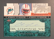 Chris Chambers 2001 Fleer Certified cuts Rookie Autograph