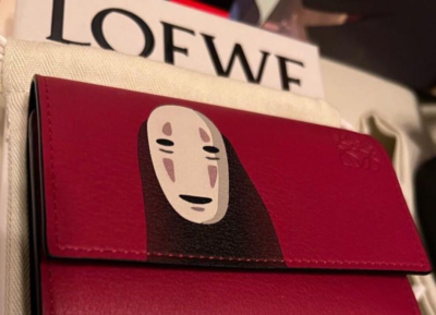 LOEWE Ghibli collaboration Spirited Away Kaonashi Trifold Wallet