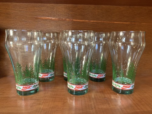 Lot de 6 verres à boire vintage Coca Cola Noël vacances COKE - Photo 2/8