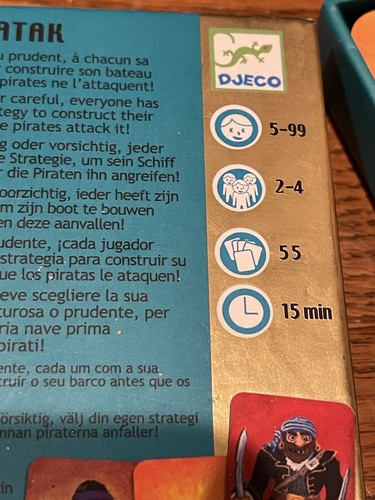 JUEGO DE CARTAS PIRATAK Juego de Aventura y Estrategia Dejeco - Ataque Pirata - Completo - Imagen 6 de 6