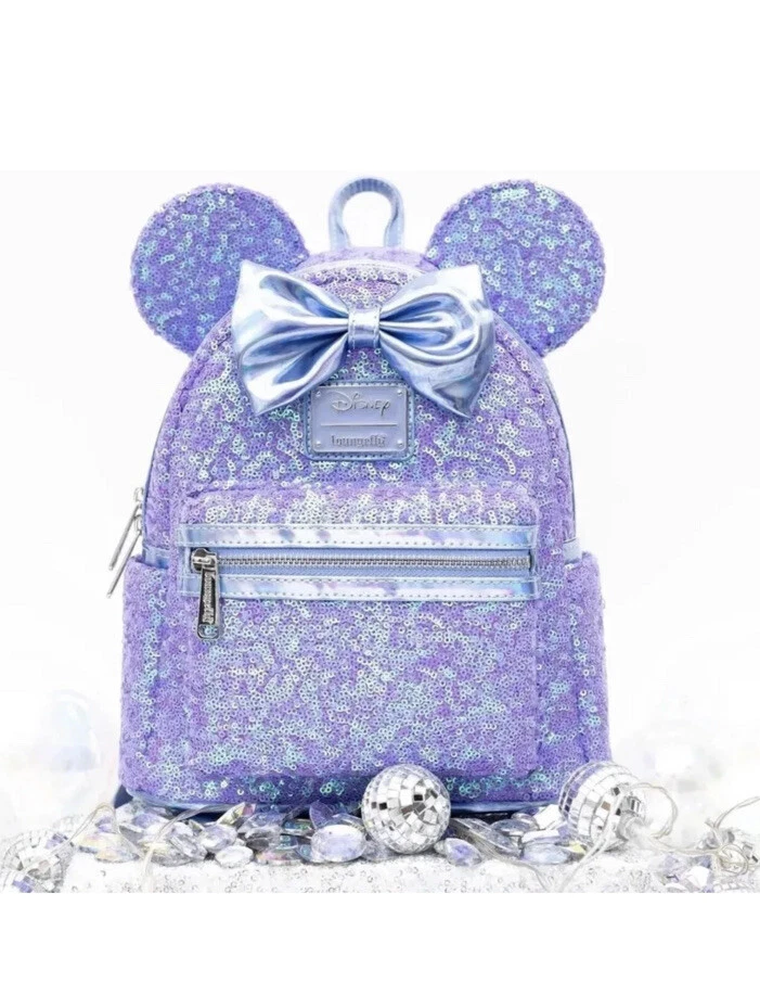 Loungefly Disney Minnie Mouse Sequin Celebration Mini Backpack