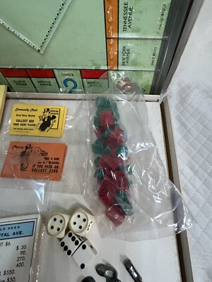 Braille And Low Vision Monopoly 1986 Regular Components Included