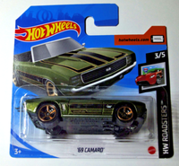 Hot Wheels - '69 Camaro Ss 396 Convertible - GrüN - Hw Roadsters 2020 - GHG06