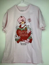 Strawberry Shortcake Wildbrain Berry Cute Adult Size L Tshirt Barely Pink