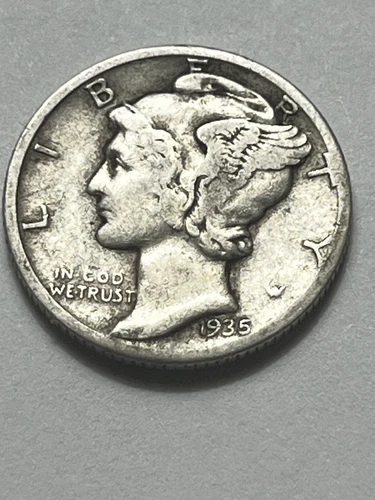 1935-P Mercury Dime VG Very Good 90% Silver fill your album  Lot B206
