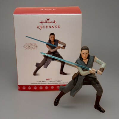 Hallmark Star Wars Ornament REY The Last Jedi 2017 NIB
