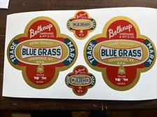 Belknap Hardware Blue Grass Decals Axe Tool 2 1/2” And 1” Set 4