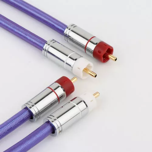 Par de cables de interconexión de audio enchapados en oro de 24K OCC de alta gama - Imagen 4 de 6
