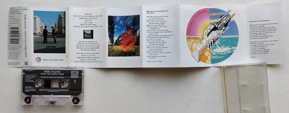 PINK FLOYD - WISH YOU WERE HERE (EMI TCEMD1062) 1994 EUROPE CASSETTE REMASTERED - Image 3 of 4