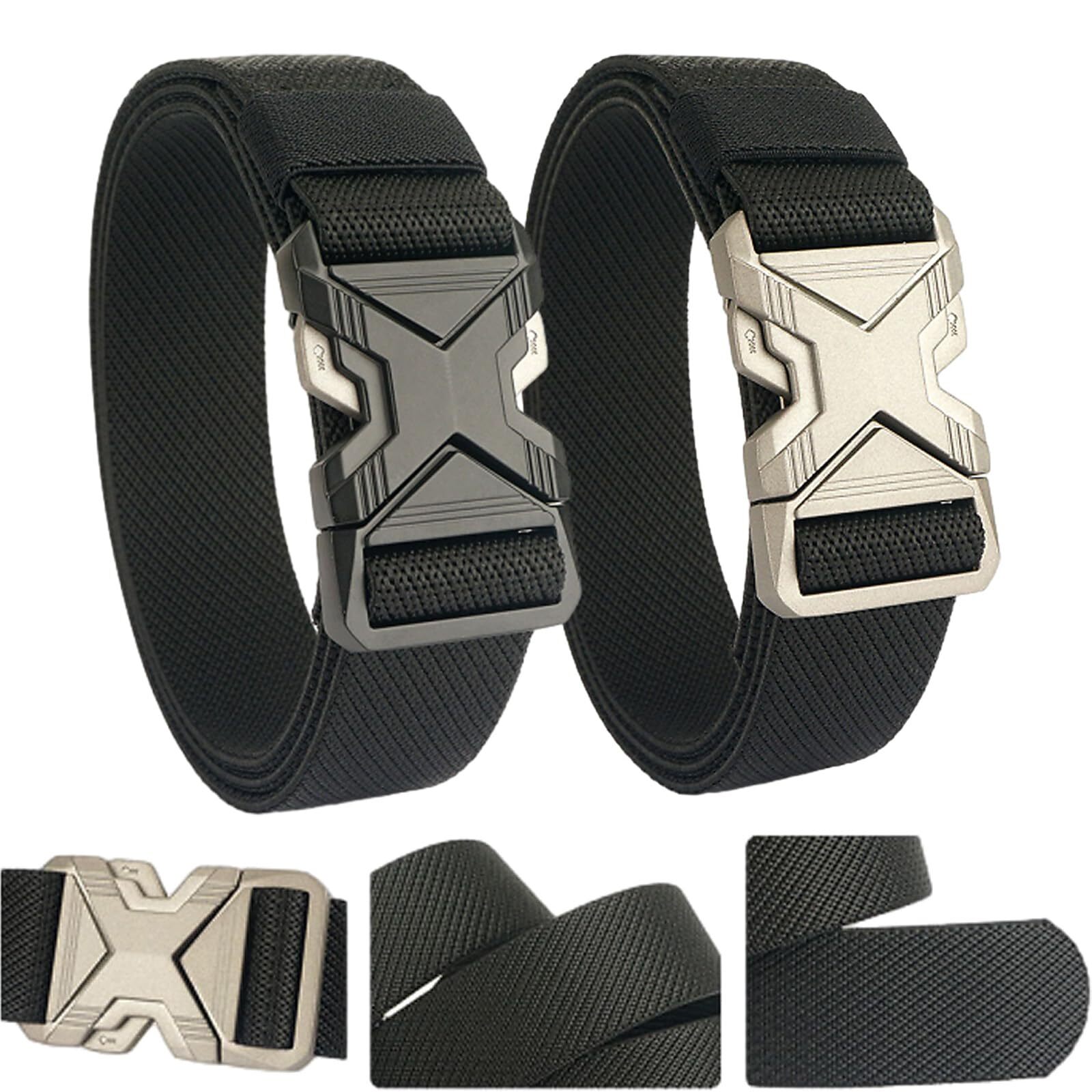 Elastic Rigger Elastic Belts for Men 1.34 in Quick Release Stretch Riggers Work Belt