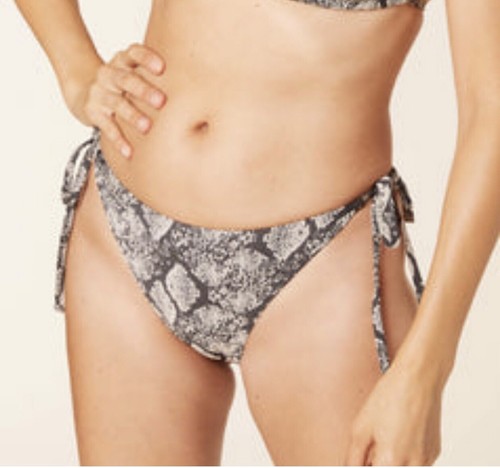andie swim snake string bikini bottom Size S Animal Print