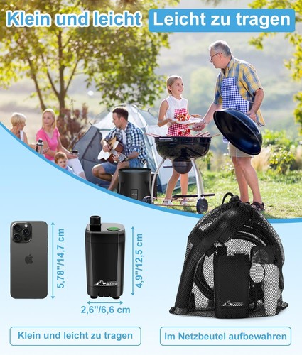 Portable Shower Camping Shower Camp Outdoor Shower Pump Electric Rechargeable - Picture 46 of 63