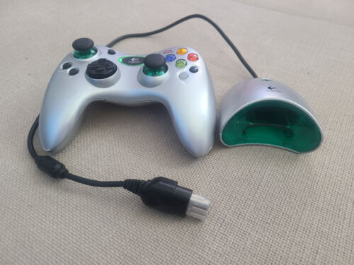 Logitech EA Sports Precision Controller Original Xbox Silver With Dongle