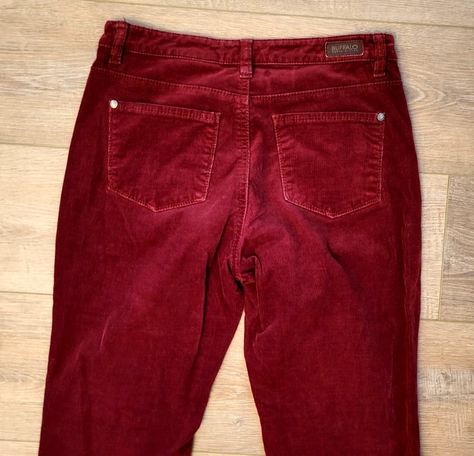 Pantalones ajustados Buffalo David Bitton Supreme de tiro medio de pana cepillada 28" para dama Foto 4 de 4