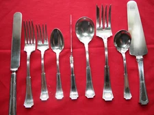 Oneida GRECIAN Silverplate 1881 Rogers Greek Key 1915 Silverware CHOICE Flatware