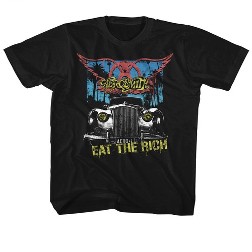 Camiseta juvenil de Aerosmith Eat The Rich merchandising de música de banda de rock - Imagen 3 de 3
