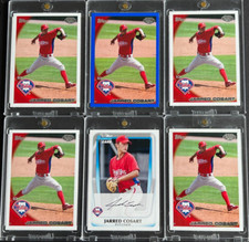 4x 2010 Topps Pro Debut JARRED COSART (RC's) + BLUE BORDER RC # /369 + Bowman RC