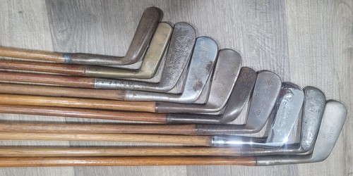 10 Antique Vintage Hickory Wood Shaft Golf Club Putters Need Work Poor Condition - Picture 8 of 10