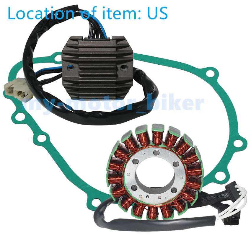 Estator magnético + rectificador de voltaje + junta para Kawasaki ZX636 Ninja ZX-6R 2005-2006 Foto 2 de 4