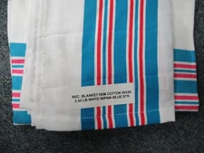 12 NEW BABY INFANT RECEIVING SWADDLING HOSPITAL BLANKETS LARGE 30''X40'' STRIPED
