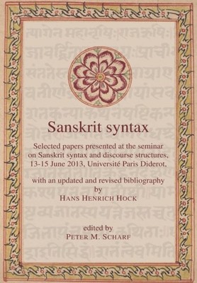 Scharf - Sanskrit syntax - New hardback or cased book - 86 - X555z