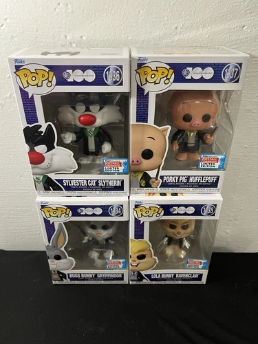 Funko POP! Looney Tunes x Harry Potter Hogwarts Students LE - COMPLETE SET Of 4