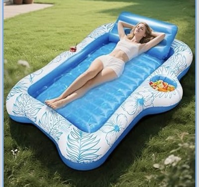 Aufblasbare Bräunungsliege Schwimmer 180×120cm Erwachsene aufblasbar Sonnenliege