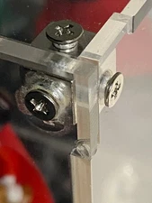 Aluminum Cube Connector for Acrylic 3 Way with M3 thread and (8mm side)