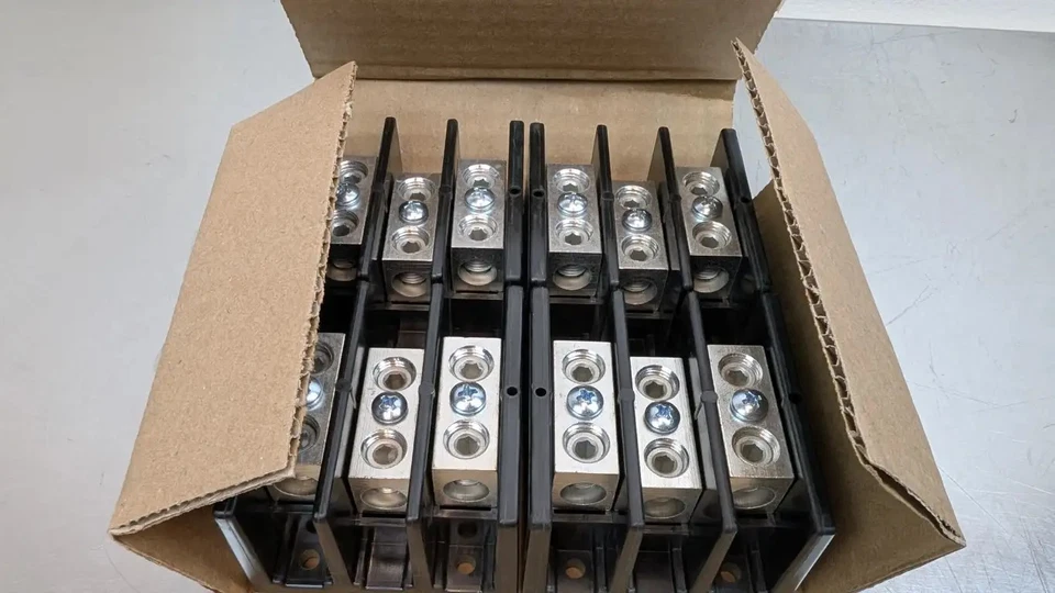 4 Pack Marathon 1423572 Terminal Block 3-POLE 2/0-14 600V 175A CU/135A AL - Image 4 of 4