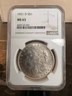 1921-D $1 Morgan Silver Dollar NGC MS63