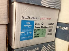 Springhill Index 8 1/2x11 65lb Green 250 Sheets 14050
