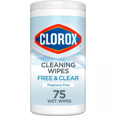 75-Count Free & Clear Compostable All-Purpose Cleaning Wipes